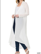 Load image into Gallery viewer, Mesh Open Front Cardigan (2 Colors)

