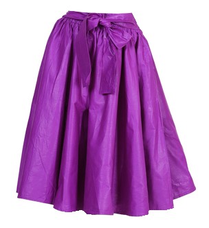 Midi Ankara Wax Cotton Skirt - Style Purple - CeCe Fashion Boutique