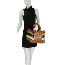 Load image into Gallery viewer, Multi Color Alligator Satchel Handbag - CeCe Fashion Boutique
