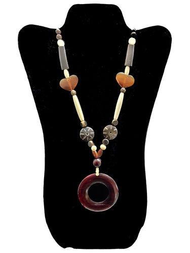 Long Necklace with Hollow Pendant - CeCe Fashion Boutique