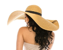 Load image into Gallery viewer, Oversized Beach Hat W/ Pin Up Brim - CeCe Fashion Boutique

