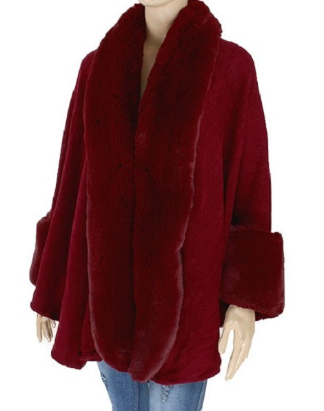 Faux Fur Shawl - Style D - CeCe Fashion Boutique