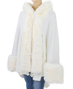 Faux Fur Shawl - Style E - CeCe Fashion Boutique