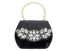 Load image into Gallery viewer, Pearl Handle Crystal Deco Purse - CeCe Fashion Boutique
