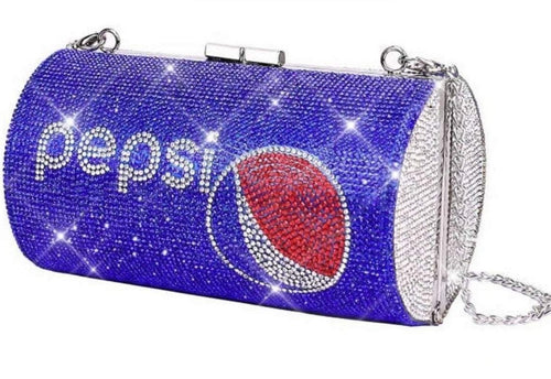 Pepsi Rhinestone Crossbody Bag - CeCe Fashion Boutique