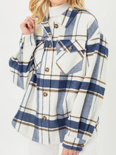 Load image into Gallery viewer, Plaid Long Line Jacket
