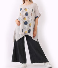 Load image into Gallery viewer, Italian Polka Dots And Stripy Panels Cotton Tunic Top (6 Colors)
