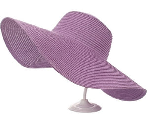 Solid Wide Brim Hat - Purple - CeCe Fashion Boutique
