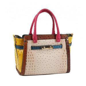 Ostrich Crocodile Patterned Handbag (4 Colors) - CeCe Fashion Boutique