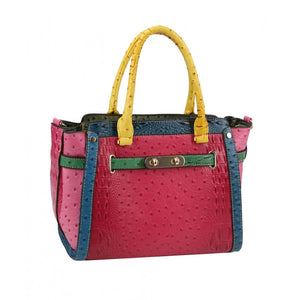 Ostrich Crocodile Patterned Handbag (4 Colors) - CeCe Fashion Boutique