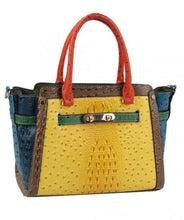 Load image into Gallery viewer, Ostrich Crocodile Patterned Handbag (4 Colors) - CeCe Fashion Boutique
