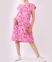 Load image into Gallery viewer, Italian Floral Linen Lagenlook Shift Dress (4 Colors)
