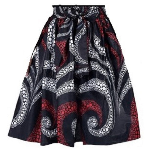 Midi Ankara Wax Cotton Skirt - Style YS - CeCe Fashion Boutique