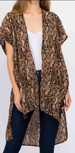 Load image into Gallery viewer, Snake Design Kimono With Side Slits - CeCe Fashion Boutique
