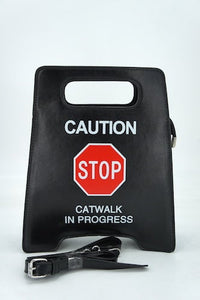 "Caution" Crossbody Novelty Bag