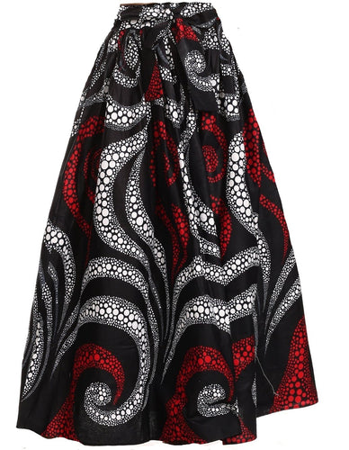 Maxi Ankara Wax Cotton Skirt - Style YS - CeCe Fashion Boutique