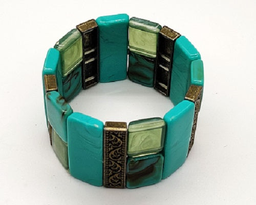 Stretchable Turquoise Bracelet - CeCe Fashion Boutique