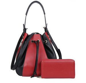 Two Tone Hobo Bag with Wallet (2 Colors) - CeCe Fashion Boutique