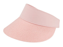 Load image into Gallery viewer, Summer Braid Poly Straw Sun Visor (6 Colors) - CeCe Fashion Boutique
