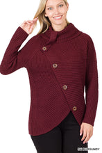 Load image into Gallery viewer, Wrap Asymmetrical Hem Sweater (2 Colors)
