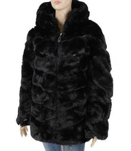 Load image into Gallery viewer, Faux Fur Chevron Coat (3 Colors)
