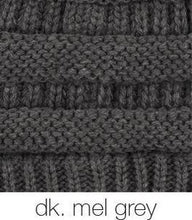 Load image into Gallery viewer, C.C. Solid Ribbed Knitted Beanie - CeCe Fashion Boutique
