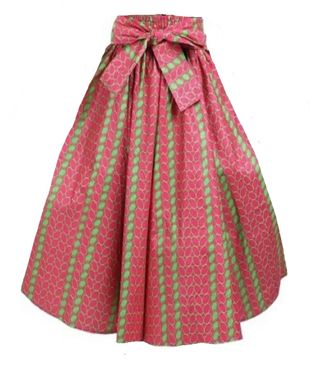 Midi Ankara Wax Cotton Skirt - Style IZS - CeCe Fashion Boutique